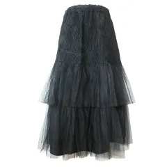 tao コムデギャルソン　2025SS　チュールスカート　黒　フリル　シアー COMME des GARCONS tao／noir kei ninomiya 2025SS – CREER