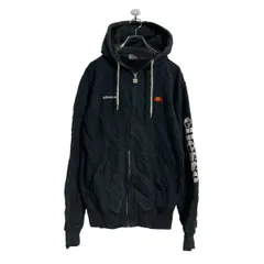 ellesse ロゴ スウェット パーカー レディース S ブラック エレッセ ジップアップ 古着卸 アメリカ仕入 a604-7539のサムネイル