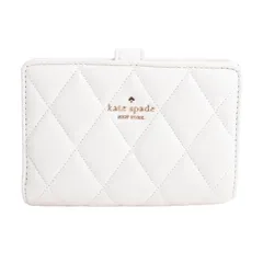 ケイトスペード kate spade 二つ折り財布 キャリー スムース キルテッド レザー ミディアム コンパクト バイフォールド ウォレット レディース ka591