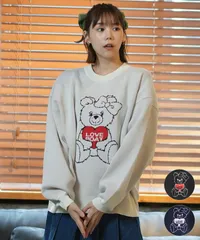 【ムラスポ公式】新品 LOVE BOAT ラブボート ニット レディース セーター テディベア LB-KNT01