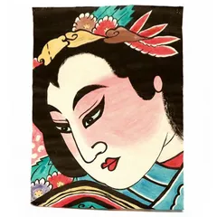 津軽凧 吉谷津山の大首武者絵（97cm×67cm） 津軽凧 吉谷津山の大首武者絵（97cm×67cm）