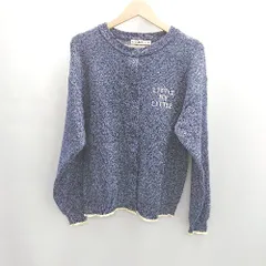 ◇ ⊇ Cutie Blonde キューティーブロンド ラメ ニット 長袖 カーディガン サイズM ブルー レディース E  【1501160047045】