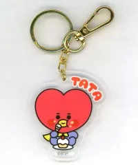 【中古】雑貨 TATA(ブイ)/もぐもぐベビーアート オリジナルアクリルキーホルダー 「BT21」 ファミリーマート限定