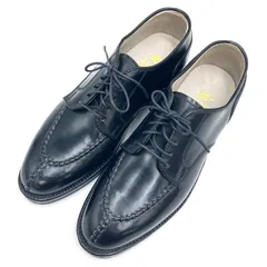 ALDEN Uチップ シューズ コードバン 6 1/2 ブラック 2211 オールデン 変色有 D-2852