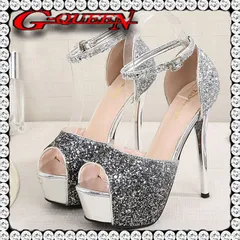 【新品】71382【黒×銀】ラメ パンプス サンダルキャバ ヒール ミュール サンダル ハイヒール パンプス ドレス 結婚式 パーティ お呼ばれ 披露宴 にもお勧めです 【22.5cm】【23.0cm】【23.5cm】【24.0cm】【24.5cm】