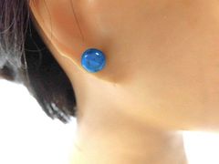 天然石 ターコイズ スタッドピアス　　250720245
