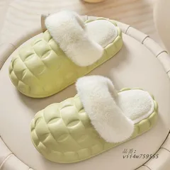 ルームスリッパ ルームスリッパ レディース メンズ 冬用 暖かい 可愛い 靴 誕生日プレゼント 取り外す可能 柔らかい ボアスリッパ 厚底 洗濯 vii4w759555