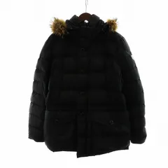 モンクレール MONCLER クルーニー CLUNY ダウンジャケット フード 長袖 ロゴ ワッペン ミドル ジップアップ 4 XL 黒 ブラック C20914138025 68352 ■GY18 /MQのサムネイル