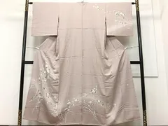平和屋着物■訪問着　友禅　作家物　枝花文　暈し染め　正絹　逸品　CAAS7731ua