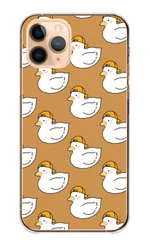 iPhone11Pro ケース カバー アイフォン11 プロ スマホケース ハードケース アヒル あひる ダック 鳥 トリ 可愛い かわいい イラスト ヒヨコ シンプル おしゃれ カラー05