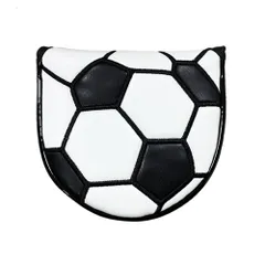 パターカバー ヘッドカバー オデッセイ 2ボールに対応 マレット用 マグネットタイプ サッカー 半円形