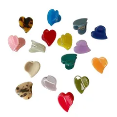 【特価セール】女の子 入園準備 保育園 幼稚園 誕生日 子供 レディース ピン 子ども ヘアクリップ 子供用 パッチン ぱっちん留め 髪飾り 髪留め こども おしゃれ 韓国 かわいい パステルカラー 子供 くすみカラー ヘアピン ベビー キッズ ハート (ミル