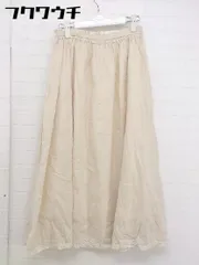 ◇ SM2 サマンサ モスモス ウエストゴム ロング フレア スカート サイズF ベージュ レディース  【中古】 【1109130003147】