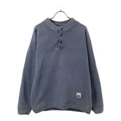 リユニオン 長袖 トレーナー S グレー RE UNION ハーフボタン メンズ