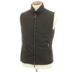 【中古】ムーレー MOORER LEOIN ナイロン ジップアップ 中綿ベスト ダークブラウン【サイズ46】【メンズ】のサムネイル