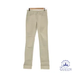 ☆美品☆ UNIQLO ユニクロ パンツ カジュアルパンツ スキニー ストレッチ レディース オフホワイト Ｍ 901-15120 送料無料 古着