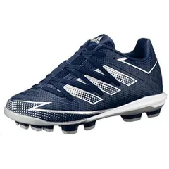 アディダス(adidas) 野球スパイク ジュニア アフターバーナー7 ミッド スパイク FY1837 カレッジネイビー/シルバーメタリック/フットウェアホワイト 21.5cm