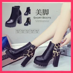 【スタッフおすすめ！】 厚底 チャンキーヒール ショートブーツ レディース 歩きやすい 疲れない ブーツ/履きやすい ブーツ/滑らない ブーツ ベーシックなデザインが人気の秘密、サイ おすすめ おしゃれ　人気 上品 3JIANLONG-01