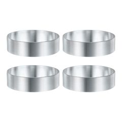 uxcell 4-Piece Set: Round Cake Rings, 7cm Diameter x 2cm Height, Stainless Steel, Pastry Chef Rings, Mousse and Dessert Rings, Mirror Finish, Baking Utensils, Cooking Tools