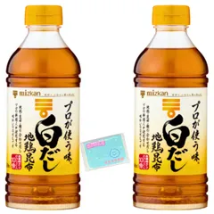 ミツカン プロが使う味 白だし 500ml ×2本セット ★スラスラ本舗オリジナルポケットティッシュ付き★ のサムネイル