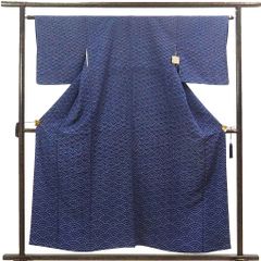 良品 単衣 一越地 たたき染 附下げ・訪問着（正絹）仕立上り＜HH2413 