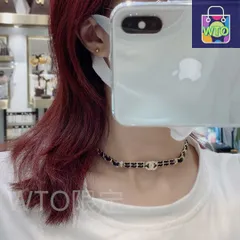 【今日WTO】Chanel シャネル 2024 年新モデル 皮紐ネックレス ブランドの Ch@nel 文字付き 黒皮紐ネックレス 送料無料！在庫限定セール価格！-SUB95