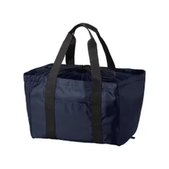 ☆ 006ネイビー ☆ ポケッタブル買い物かご対応トート レジカゴ エコバッグ 大容量 レジカゴトート レジかご エコバック トートバッグ お買い物バック 折りたたみ コンパクト レジ かご バッグ 巾着型 軽量 軽い シンプル 無地 サブバッグ 肩掛け