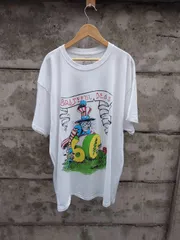 グレイトフル デッド_GRATEFUL DEAD  新品オフィシャルTシャツ　   60th Rose Pose (White)　バックプリント無し