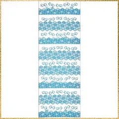 ☆彡送料無料でお届け☆彡Color:ブルー 染の安坊 手ぬぐい「波間千鳥 ブルー」 本染め 綿100% 特岡 日本製 35cm×100cm