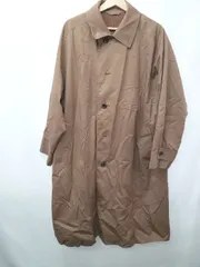 ◇ ⊇ UNIQLO ユニクロ 長袖 ステンカラー コート サイズL ブラウン レディース E  【1506250012637】