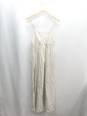 ◇ ⊂ ◎●未使用● ANGIE バックレースアップ ロング丈 ワンピース サイズF ホワイトアイボリー レディース E  【1503050038904】