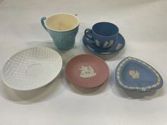 WEDG WOOD/ウェッジウッド　まとめて5点セット　コップ/平皿/灰皿【中古品】