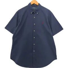 古着 ラルフローレン Ralph Lauren CLASSIC FIT 半袖 ボタンダウンシャツ メンズL相当/eaa552892