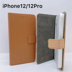 【iPhone12/12Pro用】カード収納付き手帳型レザーケース　カラーレザー　レザーケース　ポケット付きケース　iPhoneケース　スマホケース　高品質　シンプルケース　ソフトケース　レザーのサムネイル