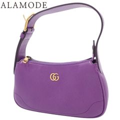 GUCCI(グッチ) GGマーモント アフロディーテ ミニバッグ ハンドバッグ 肩掛け ショルダー ワンショルダー ホーボー レザー パープル紫 ゴールド金具 739076 レディース 40802138229【中古】【アラモード】のサムネイル
