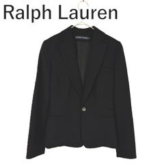 RALPH LAUREN / シルク ウール ショート ジャケット ブルゾン 黒
