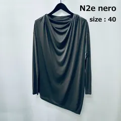 N2e nero [40] グレー カットソー 長袖Tシャツ ドレーププルオーバートップス レディース センソユニコ マツオ 日本製