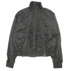 2012年製 アディダス バイ ステラマッカートニー adidas by Stella McCartney ナイロン トラック ブルゾン ジャケット トリプルジップ マイクロリップストップ 短丈 ショート丈 ウインドブレーカー ジャンパー アウター M 黒