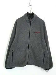 古着 90s USA製 POLO SPORT Ralph Lauren ロゴ テープ フリース ジャケット グレー XL 古着 