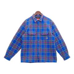 Supreme 21AW Quilted Plaid Flannel Shirt キルティング フランネル チェック シャツ 厚手 ストリート シュプリーム トップス DM12597■