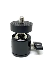 【迅速発送】三脚 ボールヘッド 1/4ねじ 自由雲台 台座 ブラケット カメラ ホルダー マウント ホットシューマウント 雲台 シンプル 照明 スタンド ライト スマホ 一眼レフ バイク デジカメ ヘッドブラケット 360度 回転のサムネイル
