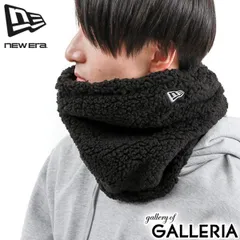 正規取扱店 ニューエラ ネックウォーマー メンズ レディース NEW ERA ブランド かっこいい スナップオープン ボアフリース ネックウォーマー ブラック