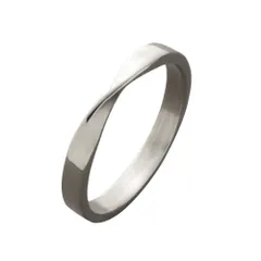 【シルバー × 15号】[Cream dot. クリームドット公式] リング 指輪 レディース ステンレス製 金属アレルギー つけっぱなし サージカルステンレス ツイスト ひねり ねじり シンプル 大人 上品