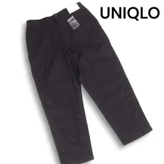 新品 24SS UNIQLO ユニクロ 春夏 リネン コットン ストレッチ テーパード パンツ Sz.XL　レディース 黒 大きいサイズ 未使用
