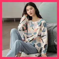 ★スタッフおすすめ★ パジャマ レディース 長袖 ルームウェア チェック柄 ロングパンツ プリント 春 夏 秋 寝間着 ナイトウエア 着心地 部屋着 おしゃれ