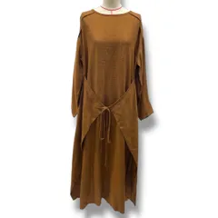 U PHORIKA ユーフォリカ 麻混チェックワンピース U27-00120-03 茶色 ブラウン サイズ1 レディース 春 ゴーゴー古着マルイ北千住店 23 No.525久