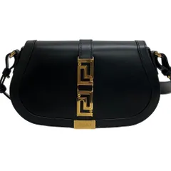 VERSACE/ヴェルサーチ ゴッデス グレカ 2way レザー ショルダーバッグ ブラック レディース ブランドのサムネイル