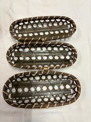 新品・未使用】おしぼり受 内朱 五枚セット おしぼりトレイ キッチン