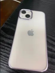 ORANGA iPhone13 / iPhone14 用 ケース 半透明 超耐衝撃 マット感 薄型 ドイツバイエル製TPU素材 黄変防止 メッキ枠 ソフトケース 指紋防止 ワイヤレス充電 レンズ保護 アイフォン13/14用カバー パープル