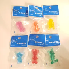 ディズニー　Disney　サンスター　平成レトロ　フィギュア型　モデル消しゴム　セット　まとめ売り　スティッチ　ミッキー　ミニー　マリー　プーさん　ミスバニー